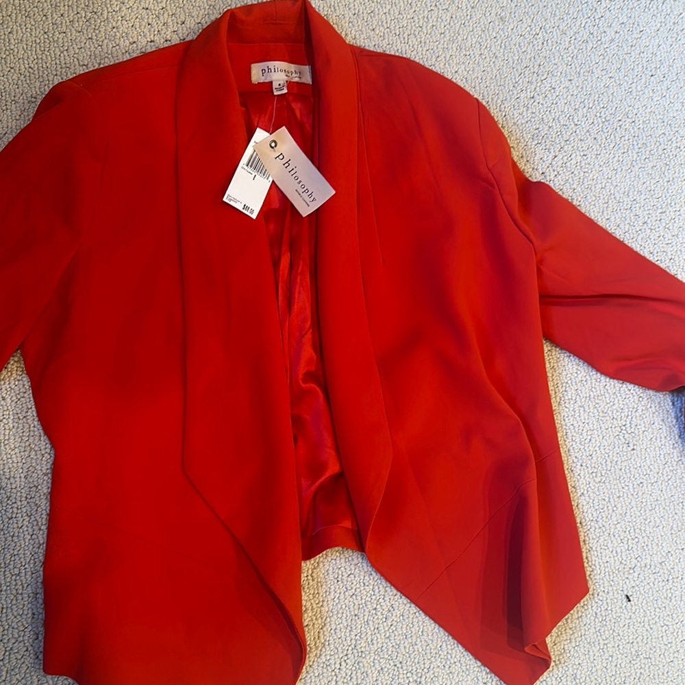 Philosophy red blazer - never worn!